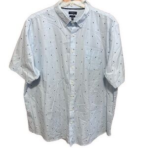 Croft & Barrow Light Blue Sailboat Patterned Button Down Shirt